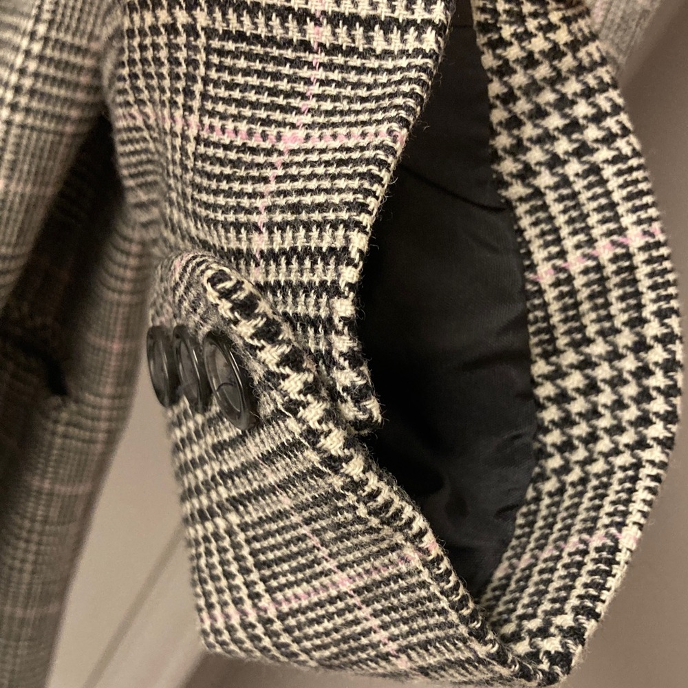 VTG Pendleton 100% Virgin Wool Windowpane Glenn Plaid Blazer Double Breasted 20W - Picture 9 of 11